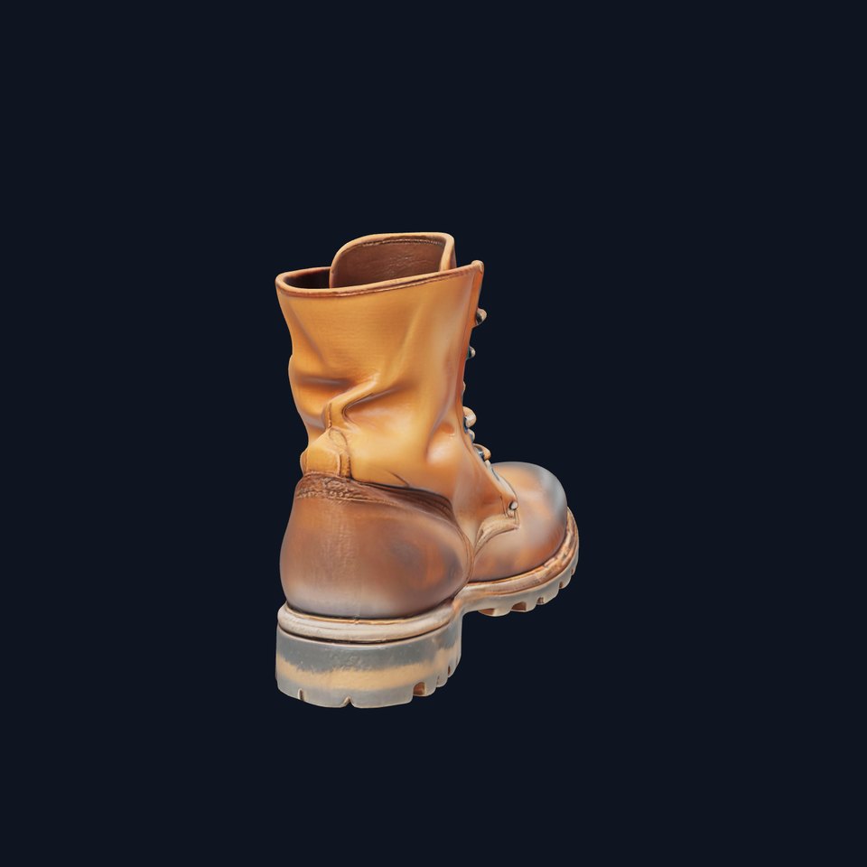 Realistic Leather Boot Model Pack